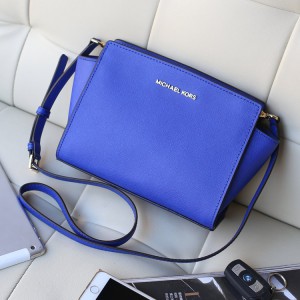 Michael Kors Selma Crossbody Bag Electro Optic Blue (MK027)