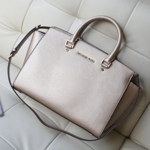 Michael Kors Bat Bag Large Satchel Gold (MK057)