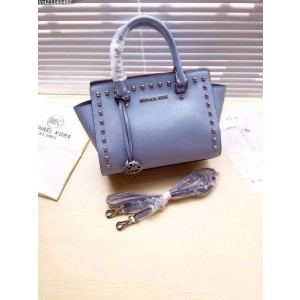 Michael Kors Bat Pack Medium Size Satchel Sky Blue (MK188)