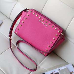 Michael Kors Trumpet Crossbody Bag Rose Red Small (MK011)