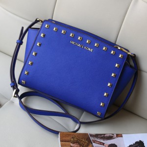 Michael Kors Trumpet Crossbody Bag Electro Optic Blue (MK032)