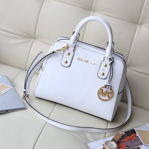 Michael Kors Shell Bags Medium Size Satchel White (MK078)