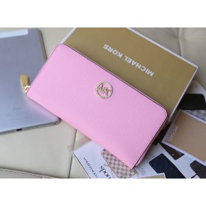 Michael Kors Drilled Zipper Wallet Pink (MK096)