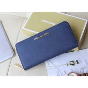 Michael Kors Zipper Wallet Sapphire Blue (MK070)