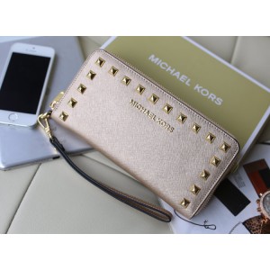 Michael Kors Rivet Wallet Champagne Gold (MK065)