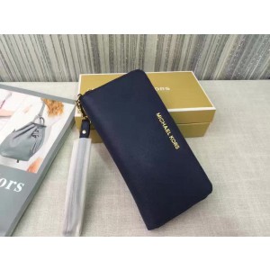 Michael Kors Wrist Long Wallet Dark Blue (MK312)