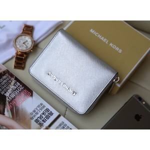 Michael Kors Short Zip Wallet Silver (MK278)