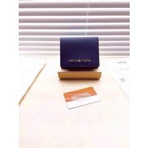 Michael Kors Short Suction Buckle Wallets Dark Blue (MK202)