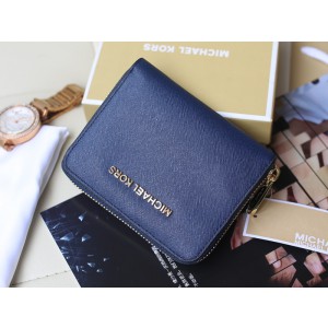 Michael Kors Short Zip Wallet Dark Blue (MK251)