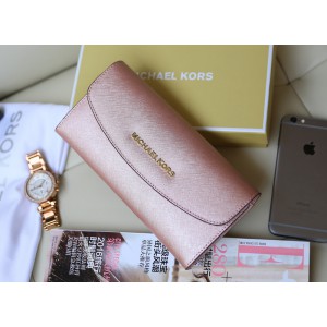 Michael Kors Tri-fold Long Wallet Rose Gold (MK279)