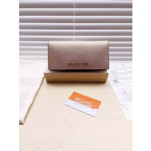 Michael Kors Long Suction Buckle Wallets Champagne Gold (MK212)