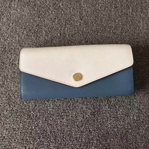 Michael Kors Envelope Wallet White Spelled Blue (MK344)