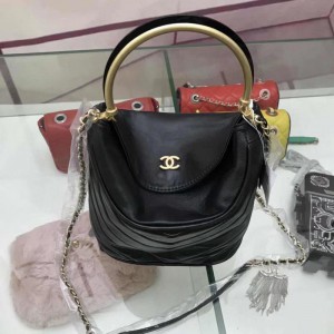 Chanel Top Handle Bucket Bags CH132V-Black