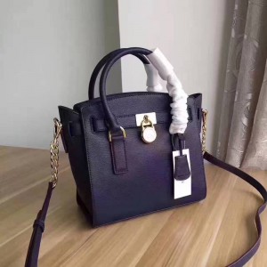 Michael Kors Lock Shoulder Bags Dark Blue (MK403)