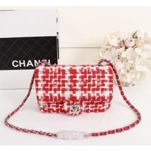 Chanel Small Classic Handbag CH030T-Red