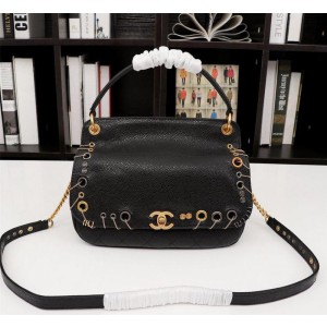 Chanel Large Top Handle Flap Bags CH142-Black
