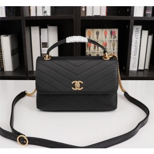 Chanel Top Handle Flap Bags CH171-Black