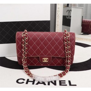 Chanel Double Flap Classic Handbag CH185-Red