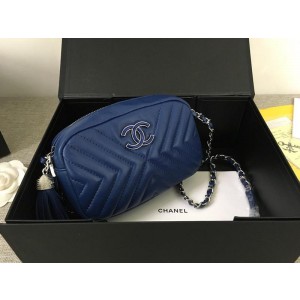 Chanel Sheepskin Camera Bags CH189-Blue