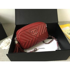 Chanel Sheepskin Camera Bags CH189-Red