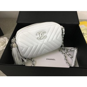 Chanel Sheepskin Camera Bags CH189-White