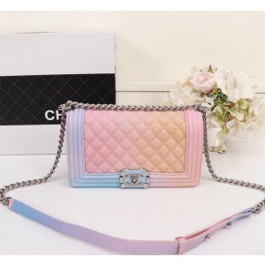 Chanel Rainbow BOY CHANEL Handbag CH190-Blue-Buckle