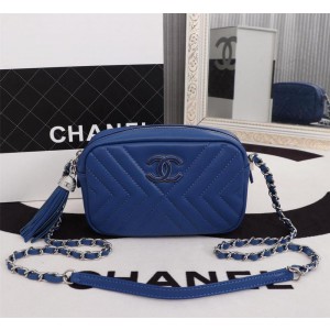 Chanel Cowhide Camera Bags CH189C-Blue