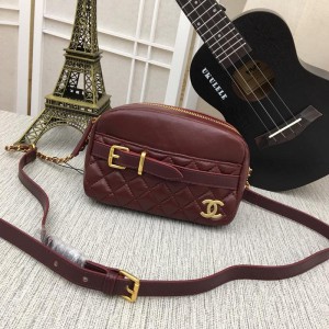 Chanel Crossbody Camera Bags CH192-Wine-Red