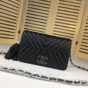 Chanel Wallet On Chain CH196-Black