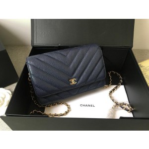 Chanel Wallet On Chain CH200-Blue
