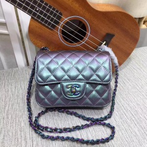 Chanel Mini Classic Handbag CH218-Silver