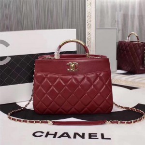 Chanel Top Handle Shoulder Bags CH230-Wine-Red