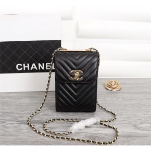 Chanel Crossbody Flap Phone Bags CH004V-Black