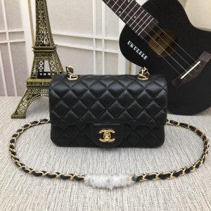 Chanel Small Classic Handbag CH030-Black