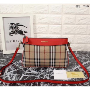 Burberry Crossbody Bag 6538 Orange Red 26*16.5