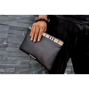 Burberry Men Clutch Bag 6209 Black 28*18