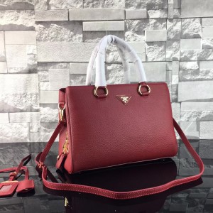Prada Handbags 2961 Dark Red 33*24*15.5