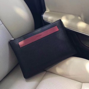 Prada Man Clutch Bag 99042 Black Red 29*18*3