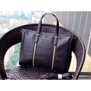 Prada Man Tote Bag 0123 Black 38*30*7