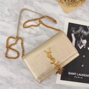 Saint Laurent Crossbody Bag 26187 Gold 19*12.5*4