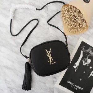 Saint Laurent Crossbody Bag 26527 Black Gold 17*12*5.5