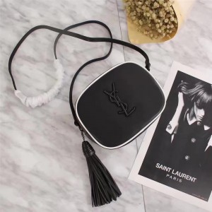 Saint Laurent Crossbody Bag 26527 Black White 17*12*5.5
