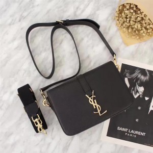 Saint Laurent Crossbody Bag 26602 Black Gold 25*17*8