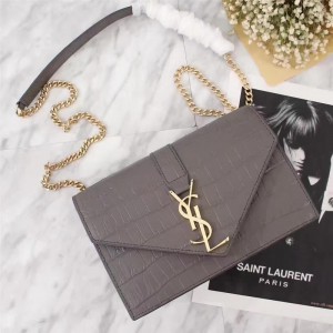 Saint Laurent Crossbody Bag 26609 Gray 23*18*8