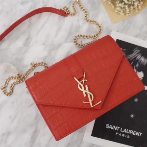 Saint Laurent Crossbody Bag 26609 Red 23*18*8