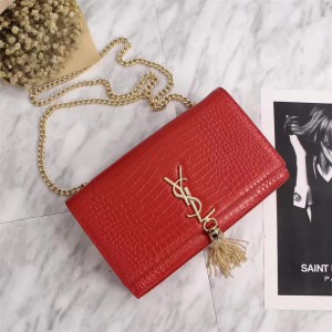 Saint Laurent Crossbody Bag 26700 Red Gold 24*5.5*14.5