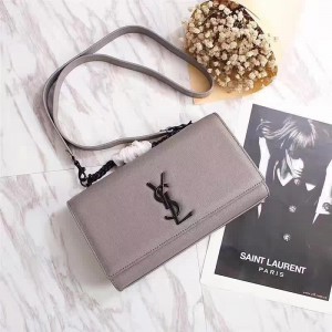 Saint Laurent Crossbody Bag 26806 Gray 24cm