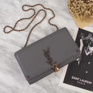 Saint Laurent Crossbody Bag 26815 Gray 24*14.5*5.5