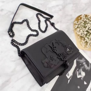 Saint Laurent Crossbody Bag 27719 All Black 19*12.5*4