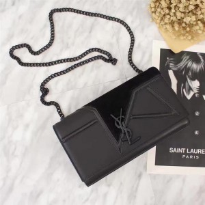 Saint Laurent Crossbody Bag 27724 All Black 24cm